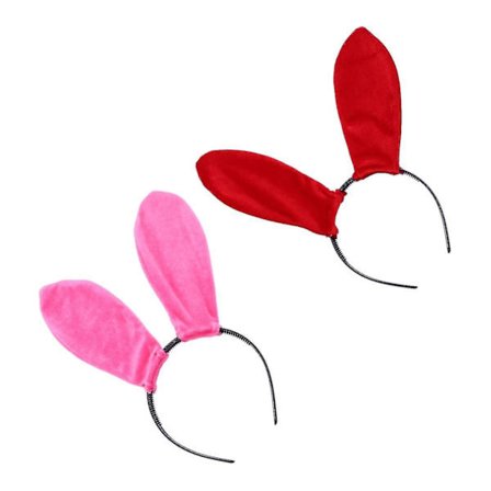 2 stk Kaninøre Hodebånd Lange Kaninører Hodeplagg Til Fest Hy