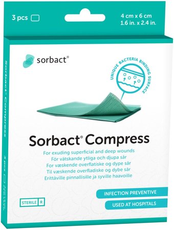 Sorbact compress 4x6cm