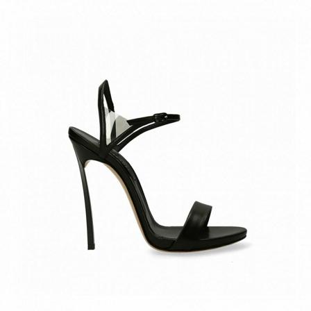 Casadei Sandaler Sort, Dame Sandaler med hæl, Størrelse: 37 EU