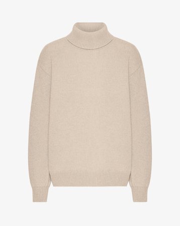 Merino Wool Turtleneck - Ivory White - Female - L