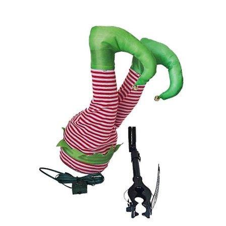 Juleelfbein-trepynt, Svingende Elfbein Juletrtopper, Garland Dekor, Poserbar Plysjbein for Tre Fest Hjemmedekor