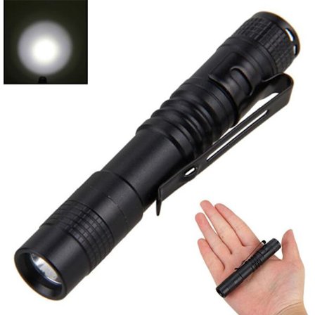 Liten ficklampa Mini pennformad ficklampa, aluminiumlegering vatten