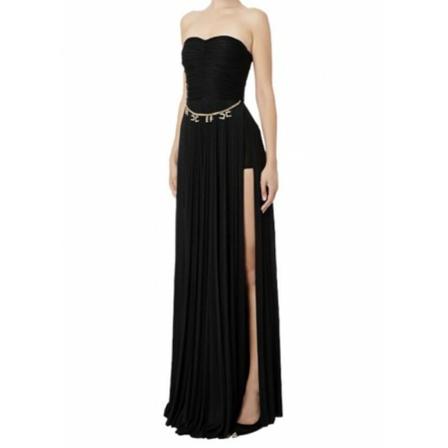 Elisabetta Franchi Dress , Zwart , Dames , Maat: XS Maxi jurken