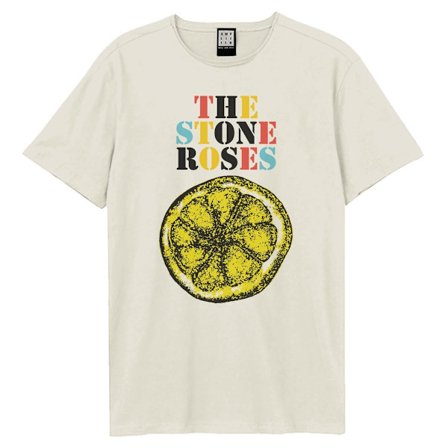 Amplified Unisex Vuxen Stencil Och Citron The Stone Roses T-shirt