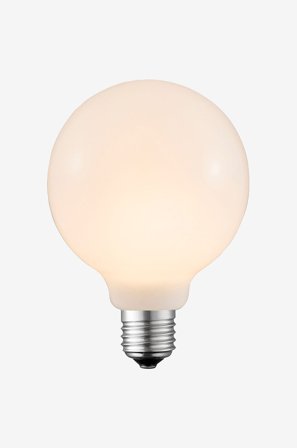 Aneta Lighting - Lyskilde Globe Ø95 E27 LED - Hvid - Lyskilder & pærer - Fra Homeroom