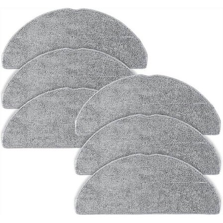 6-pakning mikrofiber moppekluter for M5 / M5+ / L5 / L5+ robotstøvsuger, gjenbrukbare moppekluter