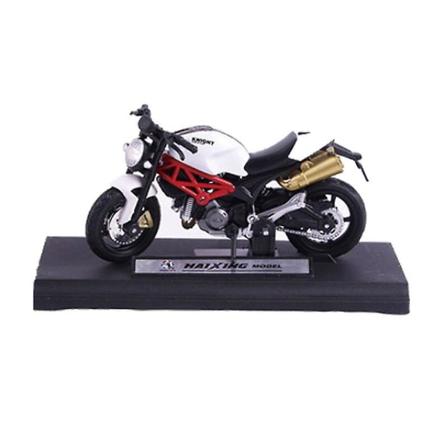 1:18 Ducati Motorcykel Tårta Dekoration Prydnader Simulering Legering Plast Glidande Lokomotiv Modell Födelsedagspresent Leksaker Db Alloy plastic 696