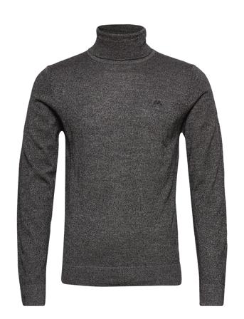 Merino Knit Roll Neck Knitwear Turtlenecks Grå Lindbergh