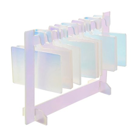 Aurora Kunstige Negle Farvevisning Akrylhylder Transparent Neglekunst Tilbehørsstativ Arbejder Stencil Koreansk Stil Manicureværktøj