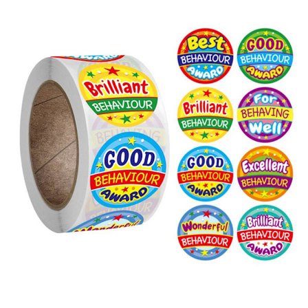 500 klistremerker klistremerker - Skolemotiv - Tegneserie