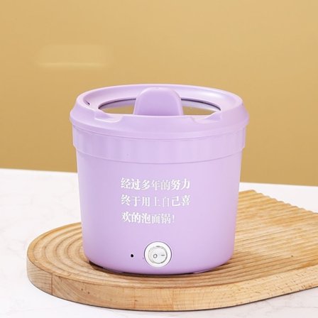 Elektrisk Nudelkokgryta Mini Elektrisk Hotpot LILA-EU-KOPPLING