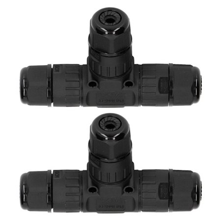 2 st T-typ T-kopplingsplint IP68 Vattentät 450V