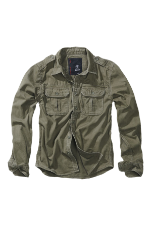 Hemd Brandit Vintage Olivgrün XXL