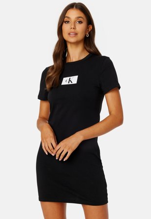 Calvin Klein S/S Nightdress UB1 Black Klær