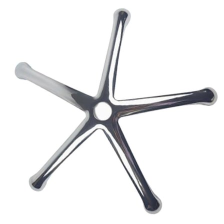 Kontorstol Base Aluminium Legering Stol Bund Del Udskiftning Universal Forstærket Metal Ben