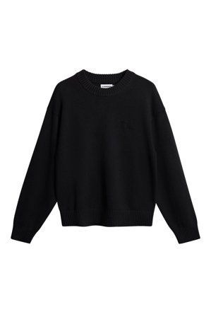 J.Lindeberg - Eddy Cotton Wool Crew Neck - Black - - L