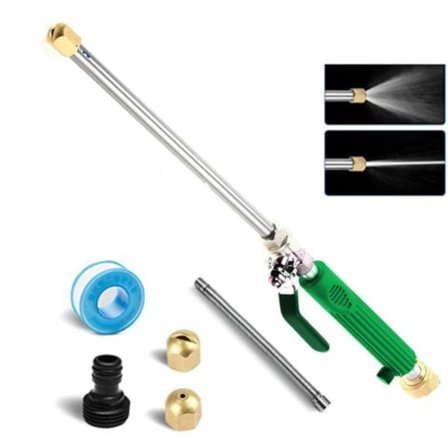 Højtryksvandslanse Slange Dyse Jet Have Vaskemaskine Pistol Sæt Grøn