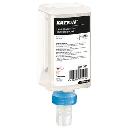 KATRIN Handdesinfektion Touchfree gel 500ml - Lyreco - Städ och hygien - Desinfektionsmedel - Systemhanddesinfektion