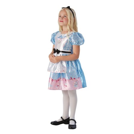 ALICE I UNDERLAND 110/116 cl (5-6 vuotta) mekko DISNEY PRINCESS