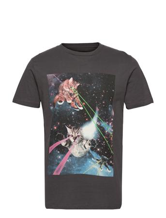 T-Shirt Stockholm Lazer Cats T-shirts Short-sleeved Musta DEDICATED