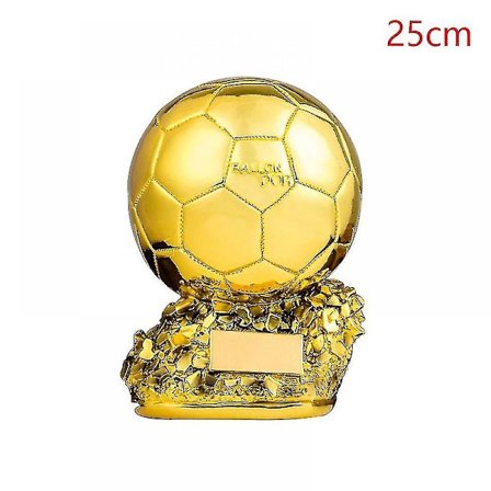 Sencu Europeisk fotboll Golden Ball Trophy Souvenir Fotbollstävlingspris Fans Present [DB]