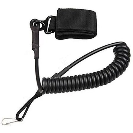 Joustava turvallisuusjousi avaimenperä (musta) (1 kpl)