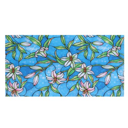 Vinduesfilm uden lim Genanvendelig elektrostatisk adsorption God klæbeevne Statisk klæbende vinduesdekoration til badeværelse i soveværelset