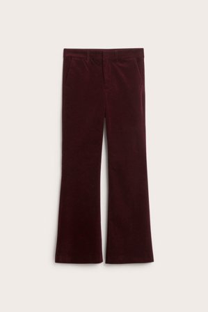 Kappahl | Spodnie z aksamitu | Czerwone wino
