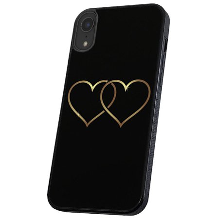 iPhone XR - Skal/Mobilskal Double Hearts