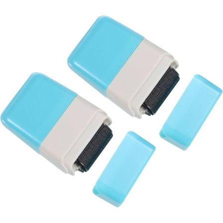 Identitetsstöldsskydd Rullstämpel, 2 st Plast Säkerhetskonfidentiell