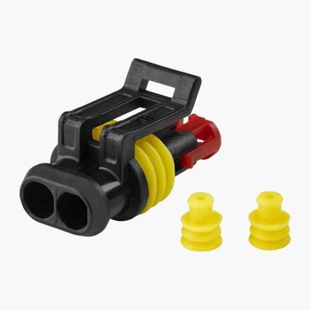 Hylskontakthus 2 stift 10 st. - Biltema