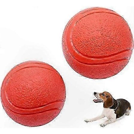 Slitesterke Gummileker for Hund, 2-pakning - Perfekt for Trening og Sterke Tyggere [HK]