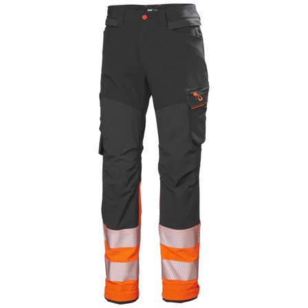 Helly Hansen Workwear ICU BRZ HH Connect 77310-269 Arbetsbyxa varsel, mörkgrå/orange Mörkgrå/orange, Kläder