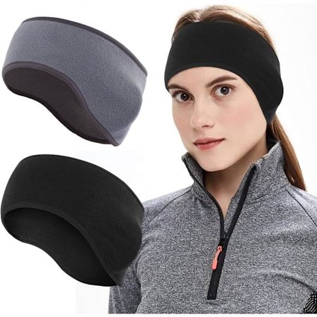 Letvægts pandebånd til ører, vinterpandebånd ørevarmere varmt stof komfortabelt