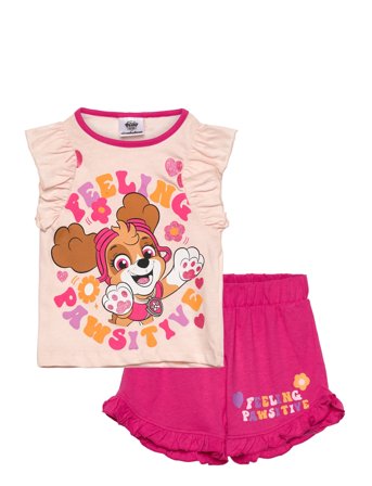 T Shirt + Short Pink Paw Patrol