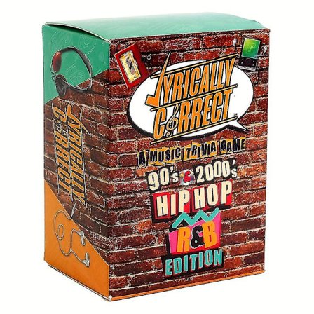 Lyrically Correct 90-tals och 2000-tals Hip Hop och R & B Musik Trivia Kortspel Presenter