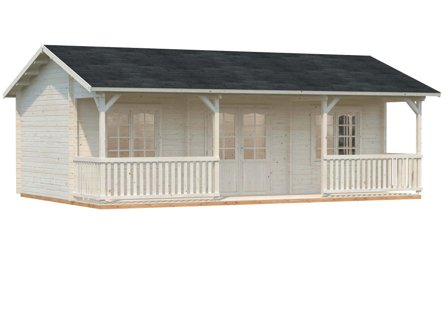 Palmako Sandra Fritidshus 38,6 m²/inv. 25,6+11,1 m², obehandlad, Stugor & förråd