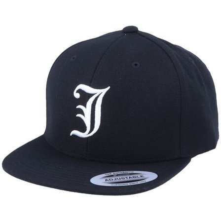 Kiddo Cap - Svart snapback Keps - Kids J Letter 3D Black Snapback @ Hatstore