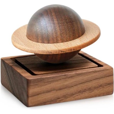 Eterisk oljediffuser i tre - Aromaterapidiffuser i valnøtttre for hjem, kontor, bil, yogastudio og spa - Passiv diffuser for skrivebordsdekor