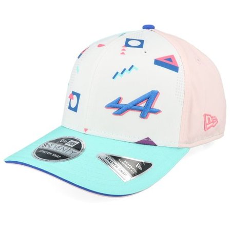 New Era - Motor Vit adjustable Keps - Alpine F1 25 Team Miami 9SEVENTY White/Pink/Teal Adjustable @ Hatstore