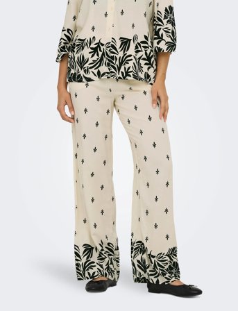 JDY Jdymaggie Life Mw Wide Pant Wvn - Cream - S x 32