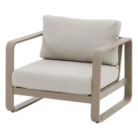 Lænestol i aluminium, vandafvisende hynder