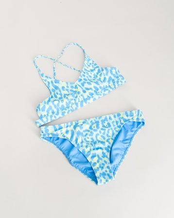Nike NIKE WILD LACE UP BIKINI SET Bleu Maillots de bain et peignoirs Fille - Kids Brand Store