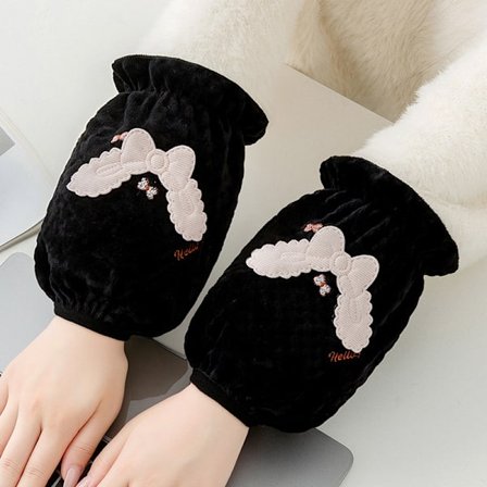 Söta korta 3D-tecknade ärmar för höst och vinter, lämpliga för studenter och vuxna som arbetar i köket, anti-nedsmutsning och smutsavvisande