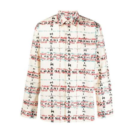 Marni, Casual Shirts Biały, Mężczyzna, Rozmiar: M