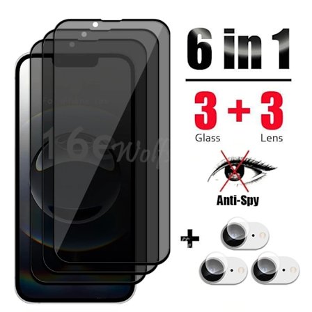 Anti-spionskärmskydd för iPhone 16e Glas för iPhone 16 e Glas Sekretessfilm för iPhone 16e Härdat Glas Film