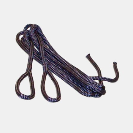 Fenderlijn met oog & getakeld uiteinde Robline Vinga, 1.5 meter x Ø6 mm, rond, blauw, 2-pack