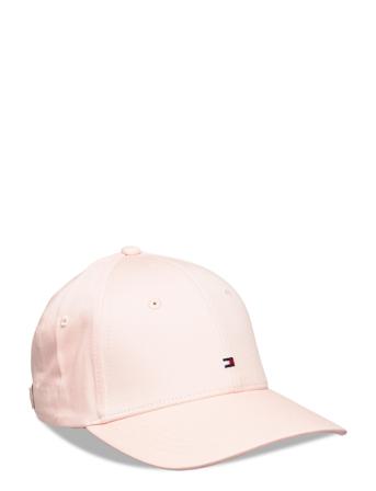 Essential Cap Accessories Headwear Caps Rosa Tommy Hilfiger