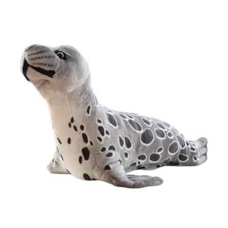Simulerings säl plyschdocka leksak 3D ögon levande utseende söt säl plyschdocka mjuk plyschdjur kudde heminredning akvarium souvenirer barn 