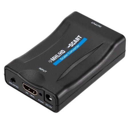 1080P HDMI-kompatibel til SCART Video Opskalere Konverter Lyd Adapter for HD TV Plug n Play